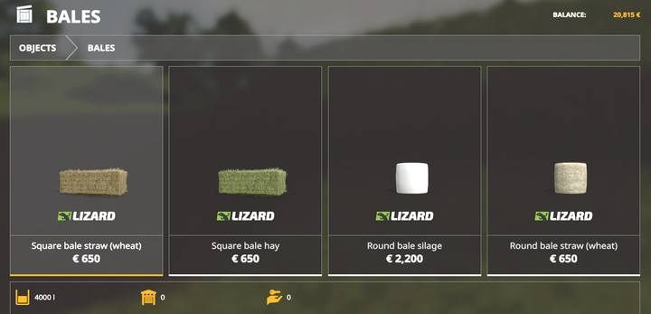 W sklepie dostaniesz bele siana, słomy czy kiszonki a także mieszane pasze - Farming Simulator 19: Zwierzęta hodowlane - zagrody, sprzątanie, pojenie - Farming Simulator 19 - poradnik do gry
