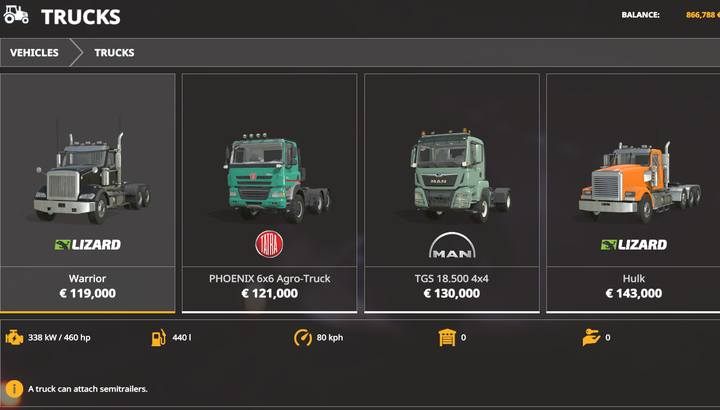 Cieżarówki - Farming Simulator 19: Ciągniki i ciężarówki - Farming Simulator 19 - poradnik do gry