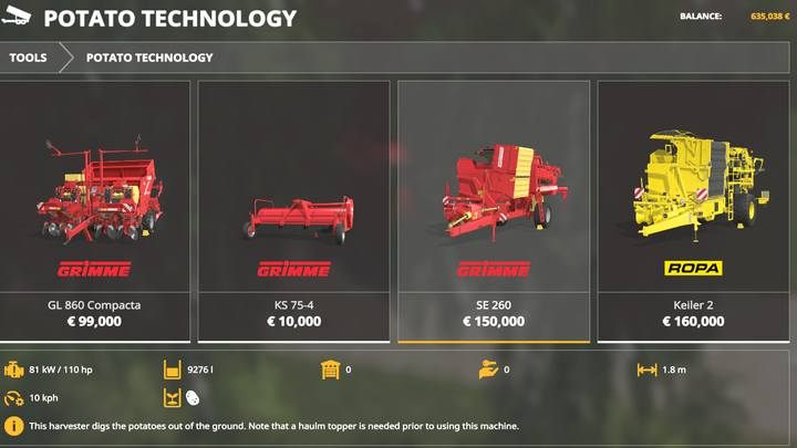 Kombajny ziemniaczane - Farming Simulator 19: Kombajny i hedery - Farming Simulator 19 - poradnik do gry
