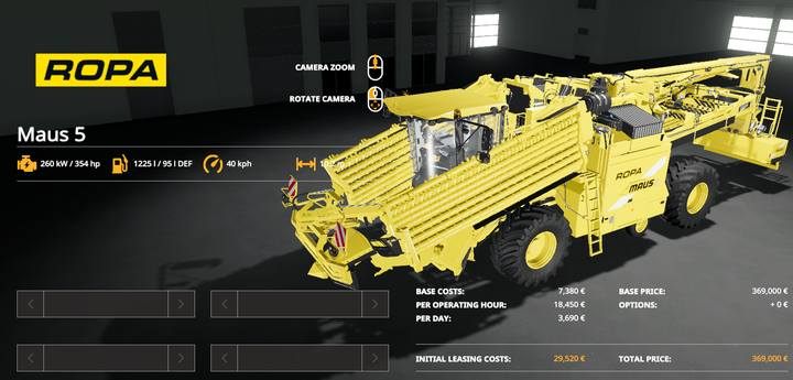 Ropa Maus 5 - Farming Simulator 19: Kombajny i hedery - Farming Simulator 19 - poradnik do gry