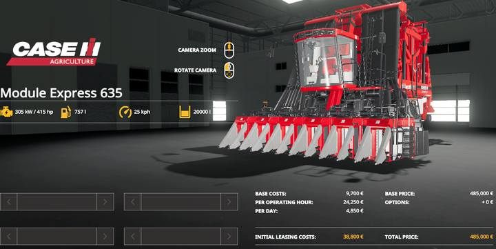 CaseIH Module Express 635 - Farming Simulator 19: Kombajny i hedery - Farming Simulator 19 - poradnik do gry
