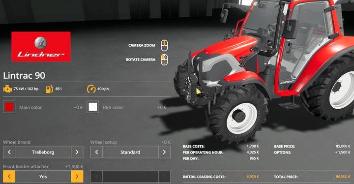 Linder Lintrac 90 - Farming Simulator 19: Ładowacze - Farming Simulator 19 - poradnik do gry