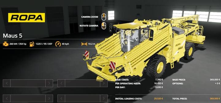 Ropa Maus 5 - Farming Simulator 19: Ładowacze - Farming Simulator 19 - poradnik do gry