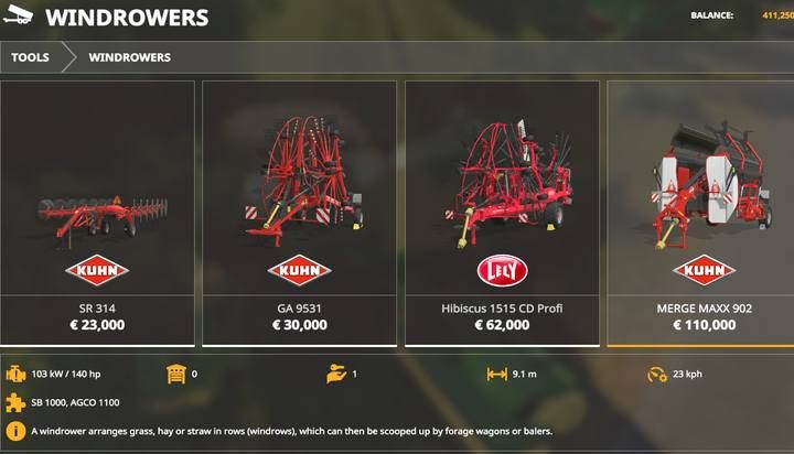 Zgrabiarki - Farming Simulator 19: Narzędzia do trawy i siana - Farming Simulator 19 - poradnik do gry