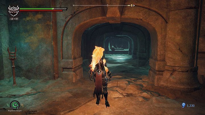 Wróć do głównego pomieszczenia i skręć w prawo w korytarz, który wcześniej był ślepym zaułkiem - Esencje w grze Darksiders 3 - Darksiders 3 - poradnik do gry