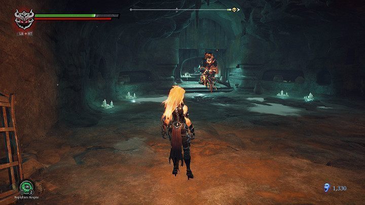 W małej grocie czeka na Ciebie naprawdę potężny przeciwnik więc będziesz musiał nieźle się napocić, aby go pokonać - Esencje w grze Darksiders 3 - Darksiders 3 - poradnik do gry