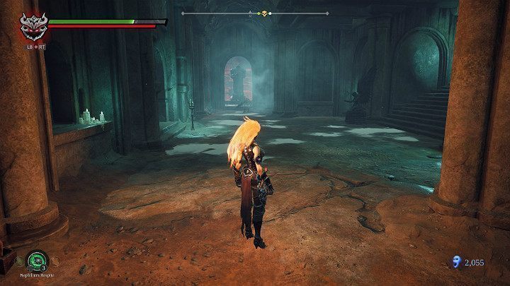 W następnej komnacie zauważysz zamknięte wrota po prawej stronie i zakratowane przejście po lewej - Esencje w grze Darksiders 3 - Darksiders 3 - poradnik do gry