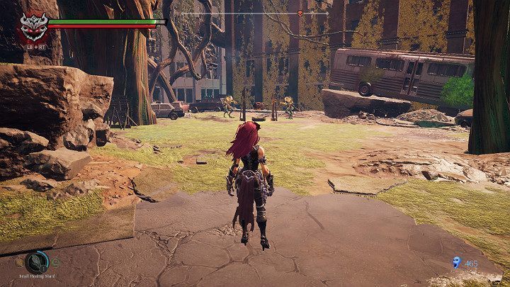 Następnie wykończ dwóch przeciwników biesiadujących przy ognisku - Schronienie | Solucja do gry Darksiders 3 - Darksiders 3 - poradnik do gry