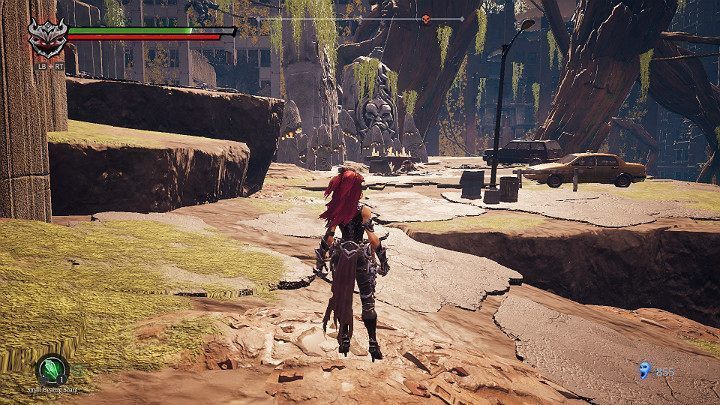 Przy ołtarzu widocznym w oddali natkniesz się na 2 przeciwników - Schronienie | Solucja do gry Darksiders 3 - Darksiders 3 - poradnik do gry
