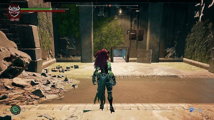 Udaj się w dalszą drogę korzystając z wąskiego przejścia w ścianie - Schronienie | Solucja do gry Darksiders 3 - Darksiders 3 - poradnik do gry