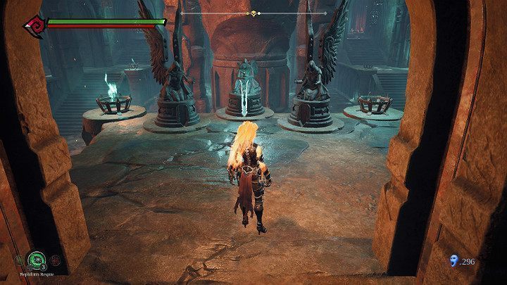 Przed Tobą kolejna zagadka - znowu miecze - Esencje cz. 2 - Katakumby | Solucja do gry Darksiders 3 - Darksiders 3 - poradnik do gry