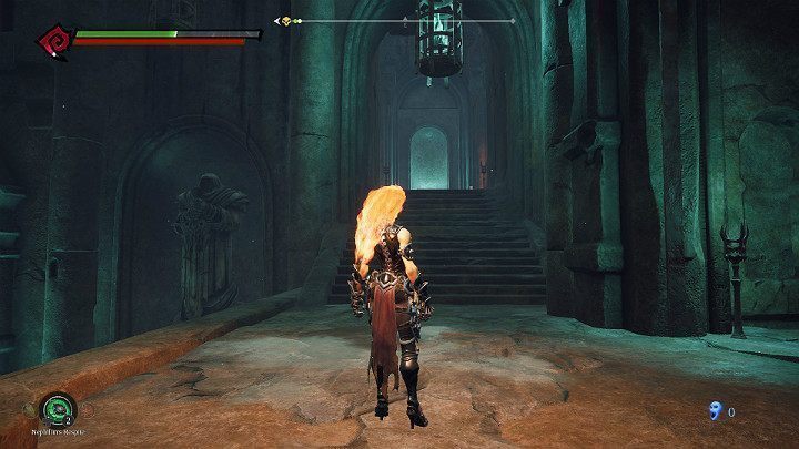 Tym razem wybierz przejście na końcu wielkiej komnaty, z prawej strony - Esencje cz. 2 - Katakumby | Solucja do gry Darksiders 3 - Darksiders 3 - poradnik do gry