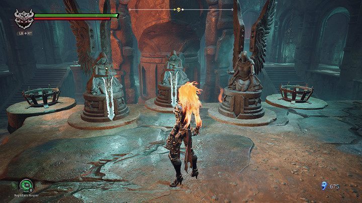 Umieść miecz w odpowiednim miejscu - Esencje cz. 2 - Katakumby | Solucja do gry Darksiders 3 - Darksiders 3 - poradnik do gry