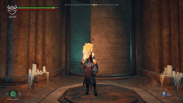 Po raz kolejny wejdź na przycisk i poczekaj, aż otworzy się przejście - Esencje cz. 2 - Katakumby | Solucja do gry Darksiders 3 - Darksiders 3 - poradnik do gry
