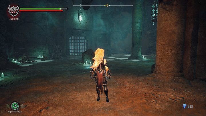 Znajdziesz się w obszernej Sali - Esencje cz. 2 - Katakumby | Solucja do gry Darksiders 3 - Darksiders 3 - poradnik do gry