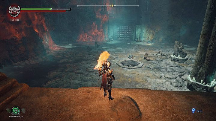 Gdy wrócisz do głównego pomieszczenia w pierwszej kolejności pozbądź się dwóch przeciwników - Esencje cz. 2 - Katakumby | Solucja do gry Darksiders 3 - Darksiders 3 - poradnik do gry