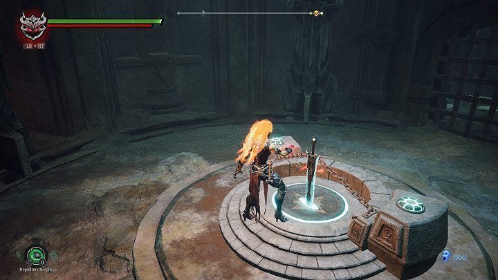 Zabierz miecz i wróć do Sali z posągami - Esencje cz. 2 - Katakumby | Solucja do gry Darksiders 3 - Darksiders 3 - poradnik do gry