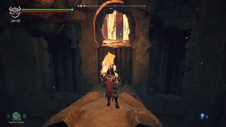 W małej grocie znajdziesz ukryty Demoniczny Artefakt - Esencje cz. 2 - Katakumby | Solucja do gry Darksiders 3 - Darksiders 3 - poradnik do gry