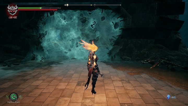 Podejdź do pajęczyny, której wcześniej nie mogłeś zniszczyć i ją wypal - Zaświaty cz.2 | Solucja do gry Darksiders 3 - Darksiders 3 - poradnik do gry