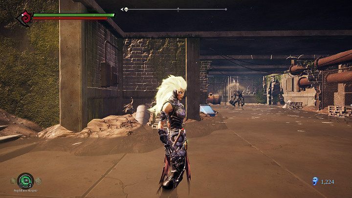 Na dole czeka na Ciebie zwinny przeciwnik po zabiciu którego otrzymasz odłamek Adamantytu - Schronienie cz.2 | Solucja do gry Darksiders 3 - Darksiders 3 - poradnik do gry