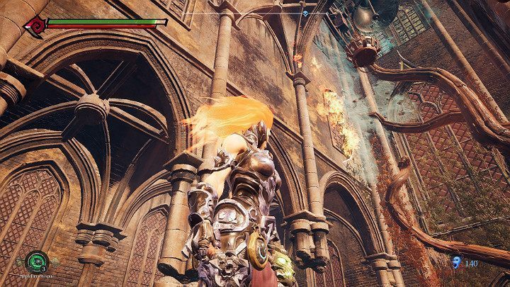 Wypal pajęczynę, aby uwolnić dzwon - Schronienie cz.2 | Solucja do gry Darksiders 3 - Darksiders 3 - poradnik do gry