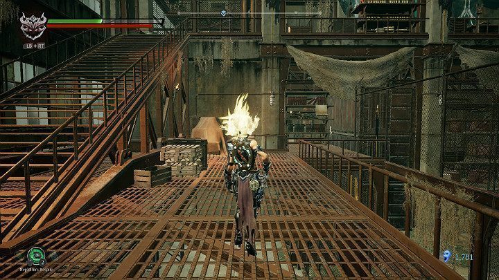 Zejdź schodami na niższe piętro - Gnijąca sadzawka - Darksiders 3 - poradnik do gry