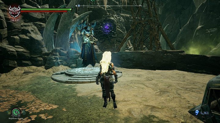 Zaznacz kolejny punkt kontrolny i załatw sprawunki z Vulgrimem - Zatopiona dzielnica - Darksiders 3 - poradnik do gry