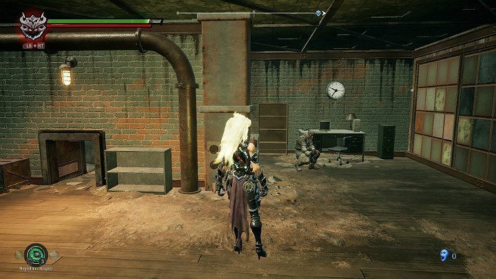 W małym pomieszczeniu znajdziesz kolejnego człowieka do uratowania - Zniszczona droga - Darksiders 3 - poradnik do gry