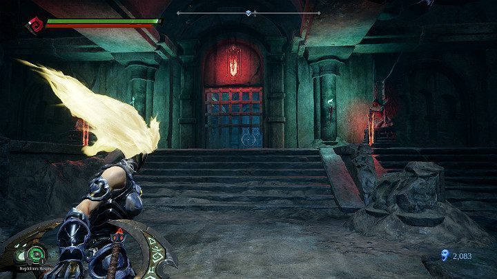 Gdy uda Ci się uderzyć we wszystkie trzy cele po kolei, wejście do dalszej części Forgotten lake zostanie otwarte - Zapomniane jezioro | Solucja do gry Darksiders 3 - Darksiders 3 - poradnik do gry