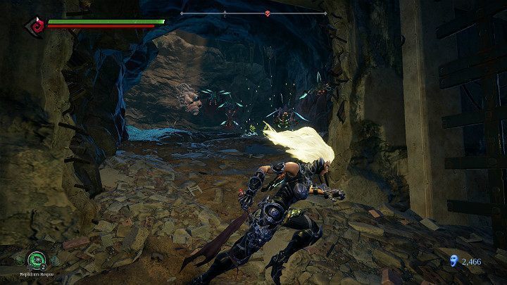 Dojdziesz do jaskini w której znajdują się dwa gniazda insektów - Wyjście z kanałów | Solucja do gry Darksiders 3 - Darksiders 3 - poradnik do gry