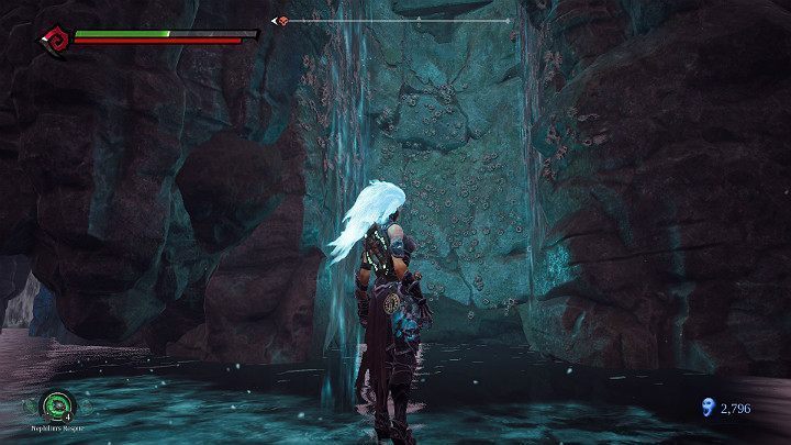 Na podwodnym jeziorze został jeszcze jeden komin, który wymaga eksploracji - Wyjście z kanałów | Solucja do gry Darksiders 3 - Darksiders 3 - poradnik do gry