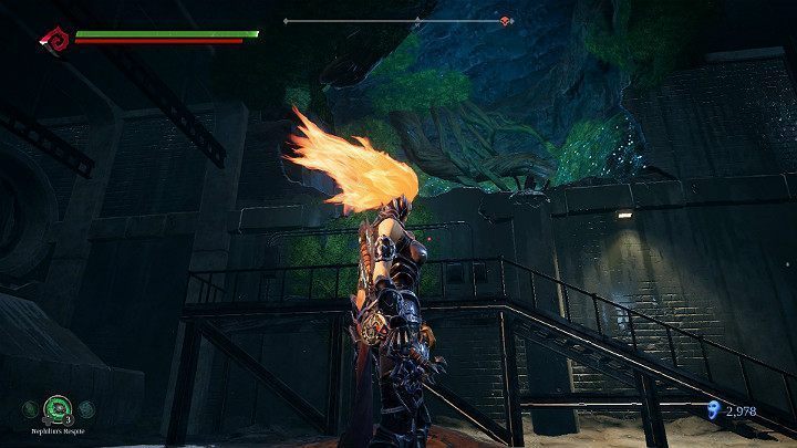 W następnej kolejności przejdź przez wyrwę w ścianie - Wyjście z kanałów | Solucja do gry Darksiders 3 - Darksiders 3 - poradnik do gry