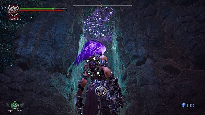 Użyj esencji siły i Zbawienia, aby rozbić ścianę na samym szczycie - Droga do lokacji Blizna | Solucja do gry Darksiders 3 - Darksiders 3 - poradnik do gry