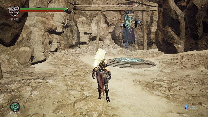 Pierwszą rzeczą, którą należy wykonać po dotarciu do nowej lokacji jest odblokowanie pierwszego punktu kontrolnego - Kręte Klify - Blizna | Solucja do gry Darksiders 3 - Darksiders 3 - poradnik do gry