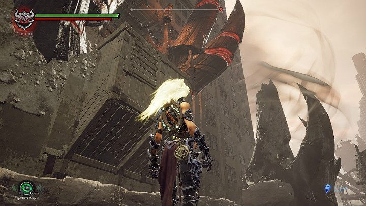 Aktywuj esencję burzy i wskocz w wir powietrza - Abraxis i Władca Esencji - Oszczędzić czy zabić | Solucja do gry Darksiders 3 - Darksiders 3 - poradnik do gry
