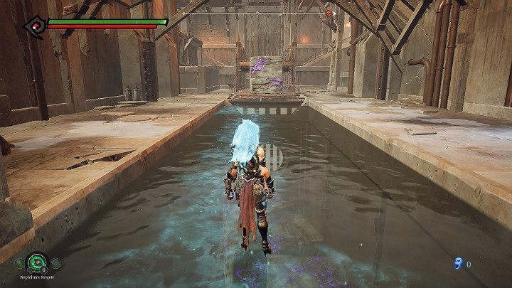 Aktywuj esencję zamrażania i zamróź całą taflę wody - Niziny - Blizna | Solucja do gry Darksiders 3 - Darksiders 3 - poradnik do gry