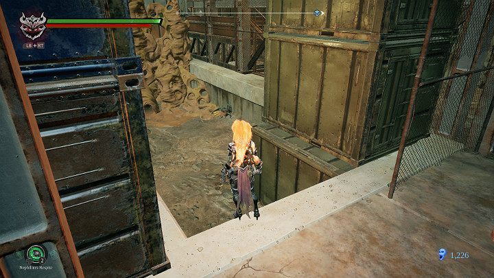 Weź kolejnego żuka i podrzuć go do fioletowej substancji - Ziemia Kości cz. 2 (Zatopiona dzielnica) | Solucja do gry Darksiders 3 - Darksiders 3 - poradnik do gry