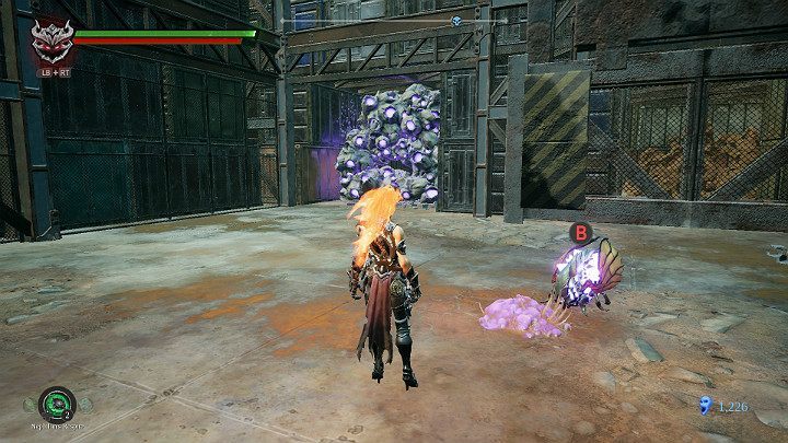 Złap żuka i rzuć nim w kierunku kolejnej przeszkody - Ziemia Kości cz. 2 (Zatopiona dzielnica) | Solucja do gry Darksiders 3 - Darksiders 3 - poradnik do gry