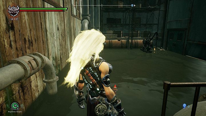 Po zabiciu tego przeciwnika otrzymasz artefakt i przedmiot pozwalający na rozdanie jednego punktu Atrybutów - Ziemia Kości cz. 2 (Zatopiona dzielnica) | Solucja do gry Darksiders 3 - Darksiders 3 - poradnik do gry