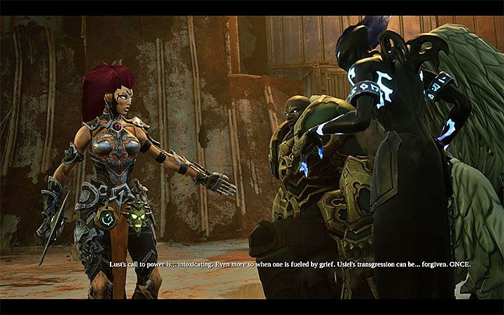 W drugiej fazie bitwy unikaj atakowania Uzjela (ma on osobny pasek zdrowia) i skupiaj się wyłącznie na dalszym osłabianiu Żądzy - Lista trofeów - Darksiders 3 - poradnik do gry