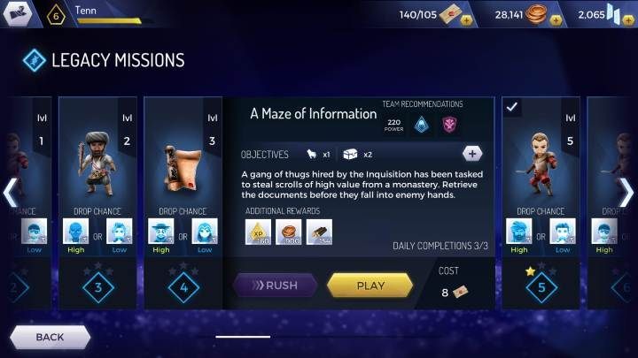 Ilość misji jest zależna od regionu - Rodzaje misji w Assassins Creed Rebellion - Assassins Creed Rebellion - poradnik do gry