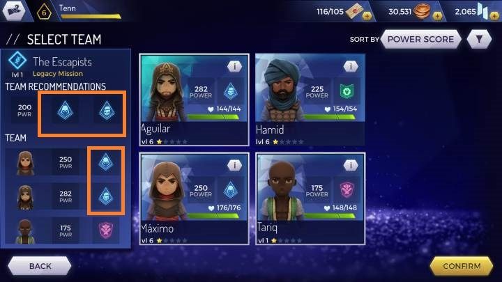 Ostatnim wymogiem jest klasa bohatera - Tryb Rush w Assassins Creed Rebellion - Assassins Creed Rebellion - poradnik do gry