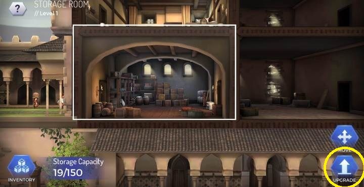 Jeśli chcesz ulepszyć pomieszczenie musisz się do niego zbliżyć - Ulepszanie pomieszczeń w Assassins Creed Rebellion - Assassins Creed Rebellion - poradnik do gry