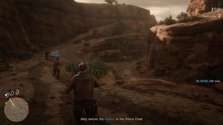 Gdy uporacie się z wrogami, zejdźcie na dół i zwiążcie cel - Jeśli kapelusz pasuje... - Solucja Red Dead Online - Red Dead Online - poradnik do gry