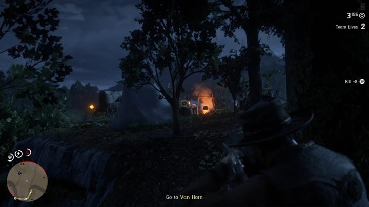 Czeka cię tutaj strzelanina z grupką wrogów - Wysoce nielegalne i wielce honorowe - Solucja Red Dead Online - Red Dead Online - poradnik do gry