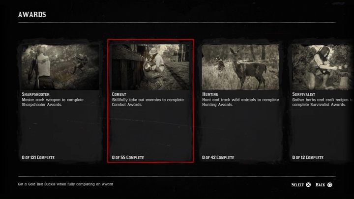 Wiele z pojedynczych nagród ma kolejne progi zaliczenia i tak np - Nagrody za wyzwania w Red Dead Online - Red Dead Online - poradnik do gry