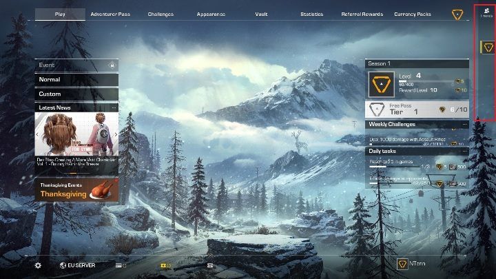 Aby zaprosić znajomych musisz najechać na ikonkę friends, znajdującą się po prawej stronie ekranu - Czy można grać w dwuosobowych zespołach w Ring of Elysium? - Ring of Elysium - poradnik do gry