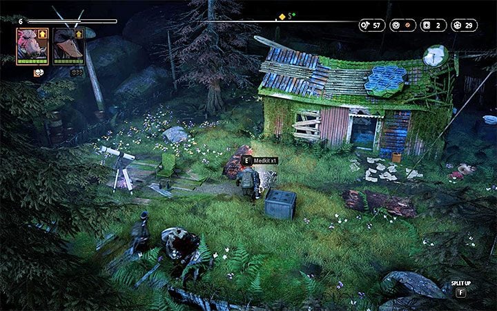 Przeciwnicy - Zone Dog (poziom 5), Marauder (poziom 5), Hunter (poziom 5), Shaman (poziom 5), Butcher (poziom 5) - Hammons Cabin - Atlas świata Mutant Year Zero - Mutant Year Zero - poradnik do gry