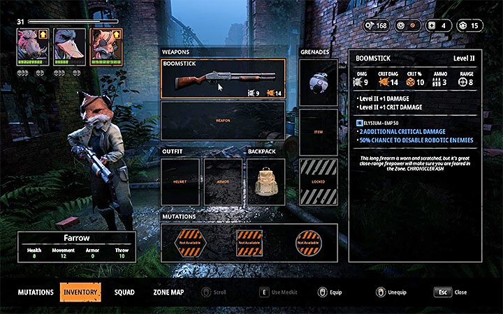 3 - Drużyna, lista członków drużyny w Mutant Year Zero - Mutant Year Zero - poradnik do gry
