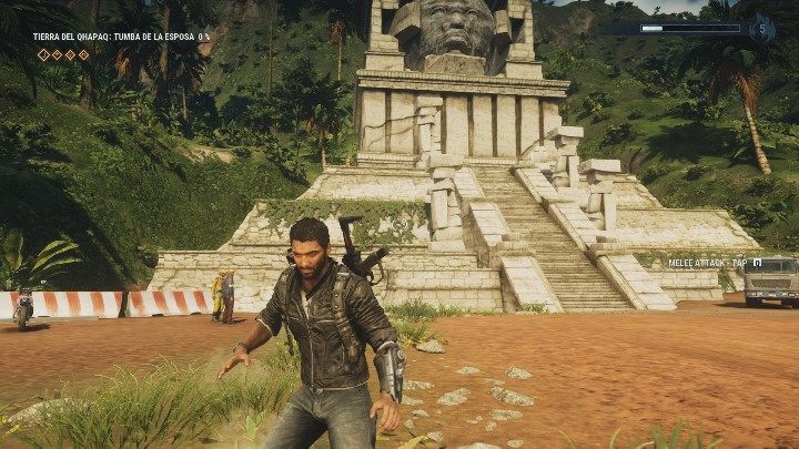 W centralnym punkcie lokacji odnajdziesz głowę starożytnego posągu - Just Cause 4: Tumba De Las Esposa | Grobowce - Just Cause 4 - poradnik do gry